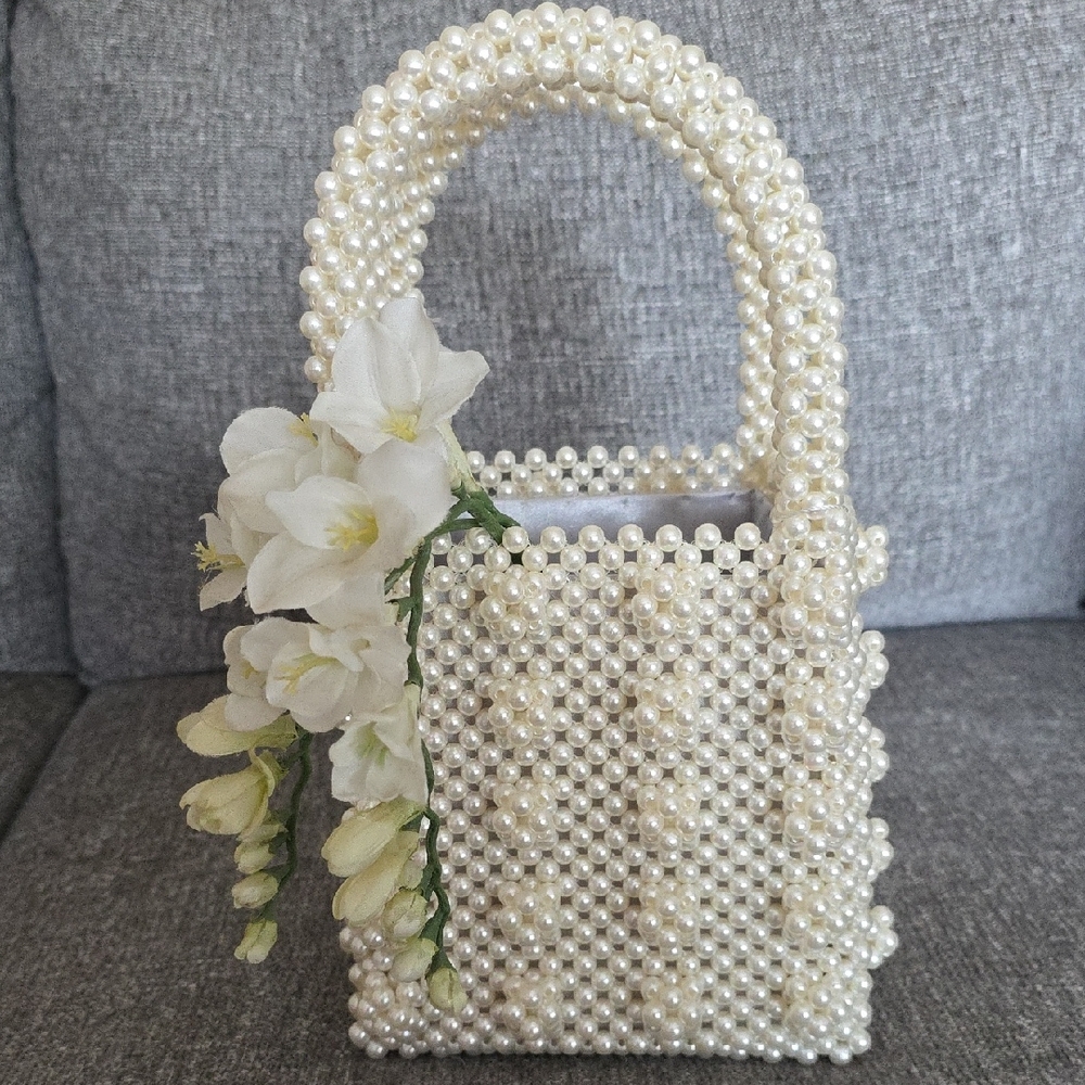 Miuco Chic Pearl Beaded Mini Bag